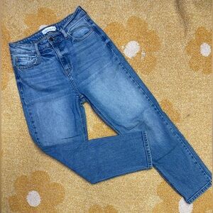 Carly Jean Los Angeles Blue Straight Leg Denim